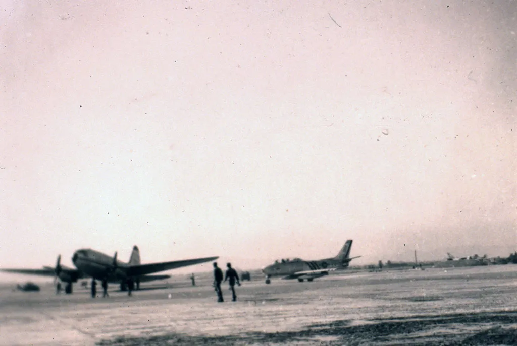 American Sabre jet on Kimpo