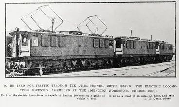 Image: To Be Used For Traffic Through The Otira Tunnel, South Island
