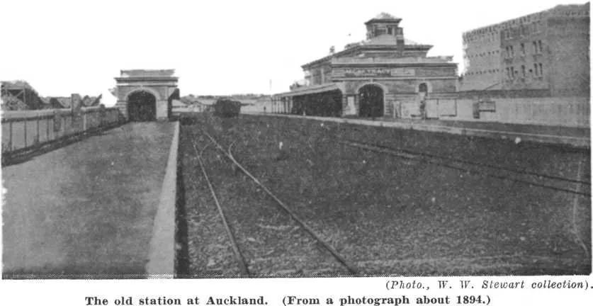 (Photo., W. W. Stewart collection). The old station at Auckland. (From a photograph about 1894