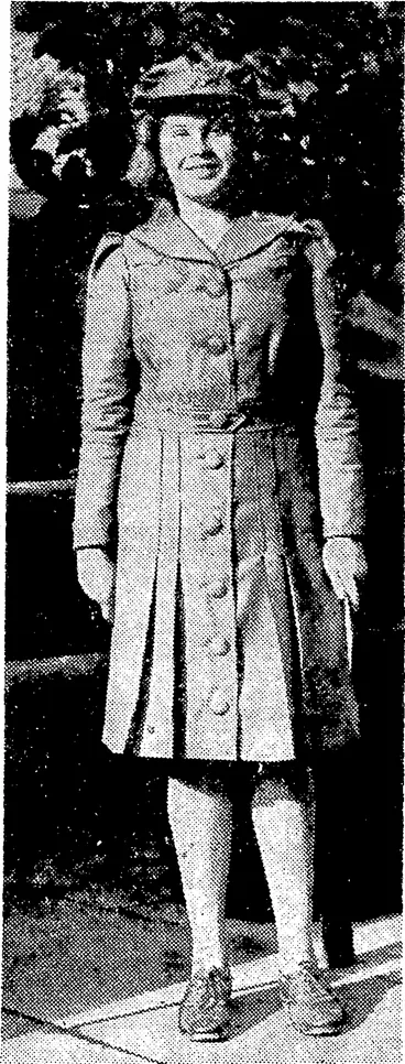 Image: The first telegraph message girl to be employed by the Post Office in the present war appears in an attractive uniform supplied by the Department. (Evening Post, 25 June 1941)