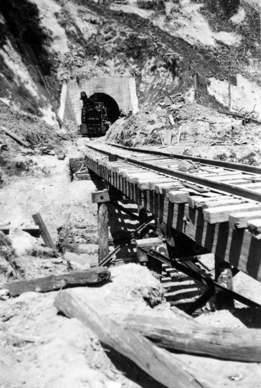 A crane on the East Coast railway line