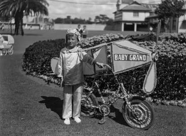 Image: Boy dressed in costume