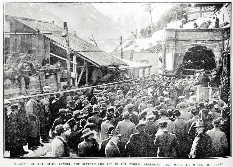 Piercing of the Otira tunnel, the seventh longest in the world: ceremony last week to mark the event