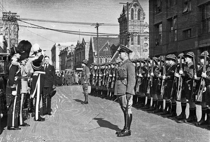 Royal Tour. Prince Henry, Duke of Gloucester, during his visit to Christchurch, Canterbury, New Zealand