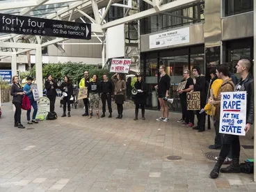 Image: No Pride in Prisons picket