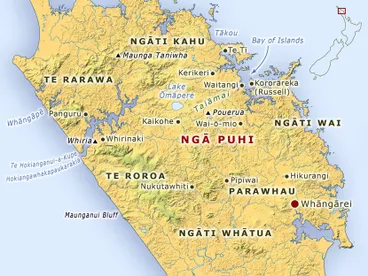 Image: Traditional lands of Ngāpuhi