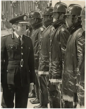 Image: Inspection of new firefighters