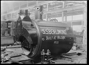 Image: Newly-built boiler for the steam ship "Ben Lomond"