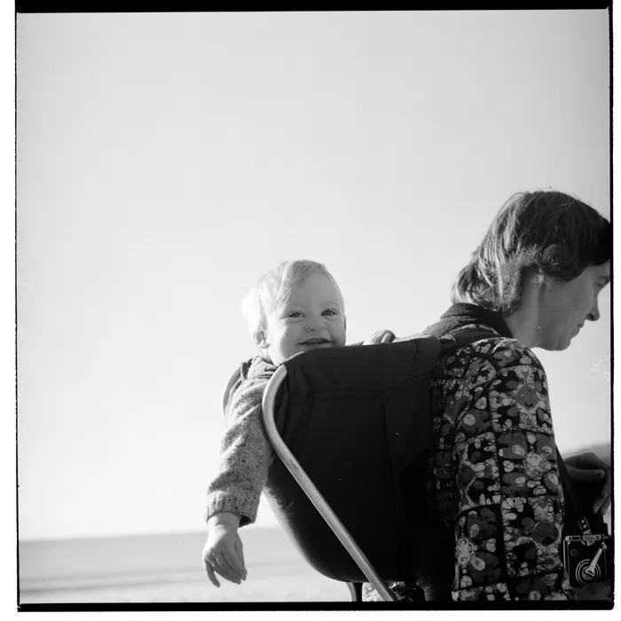Makara Beach, 1973 or 1974.
