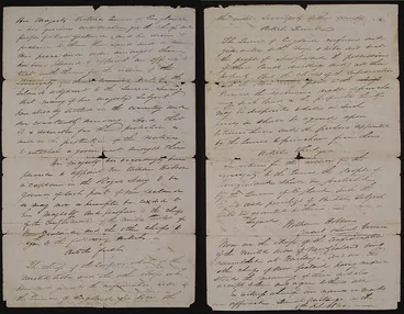 Image: Contemporary copy of the Treaty of Waitangi (possibly copied by James Busby, or a copy of the translation into English of the Maori text)