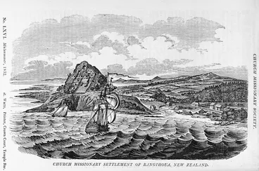 Image: Church Missionary quarterly papers :Church Missionary settlement at Rangihoua, N. Z. 1832