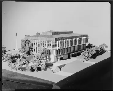Image: Architectural model, New Zealand High Commission, Canberra