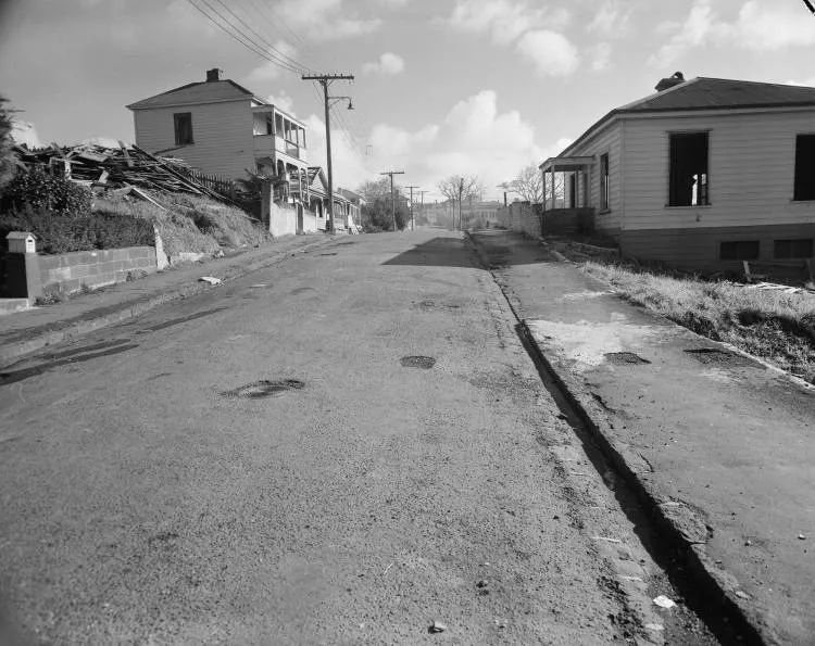 Philips Street, Freemans Bay, 1956