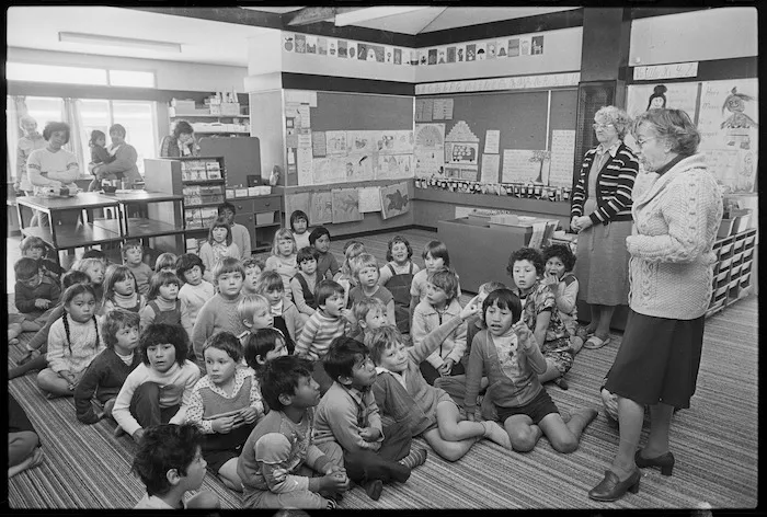 Class in progress in the rebuilt Taita Central School building