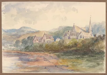 Bishops House and St Pauls Church, Wellington, 1867 Image: Bishops House and St Pauls Church, Wellington, 1867