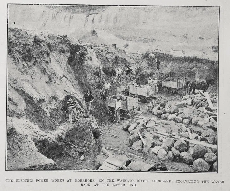 The Electric Power Works At Horahora, On The Waikato River, Auckland