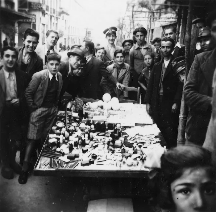 Street stall in Thessaloniki, Greece
