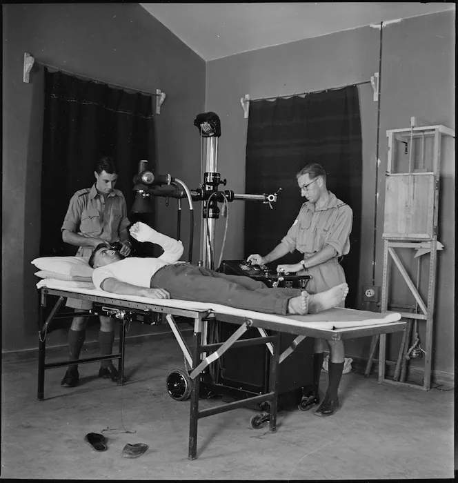 X Ray Department of the 3 NZ General Hospital, Beirut, Lebanon - Photograph taken by M D Elias