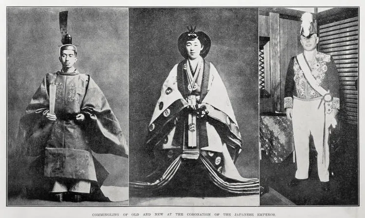 Commingling of old and new at the coronation of the Japanese emperor