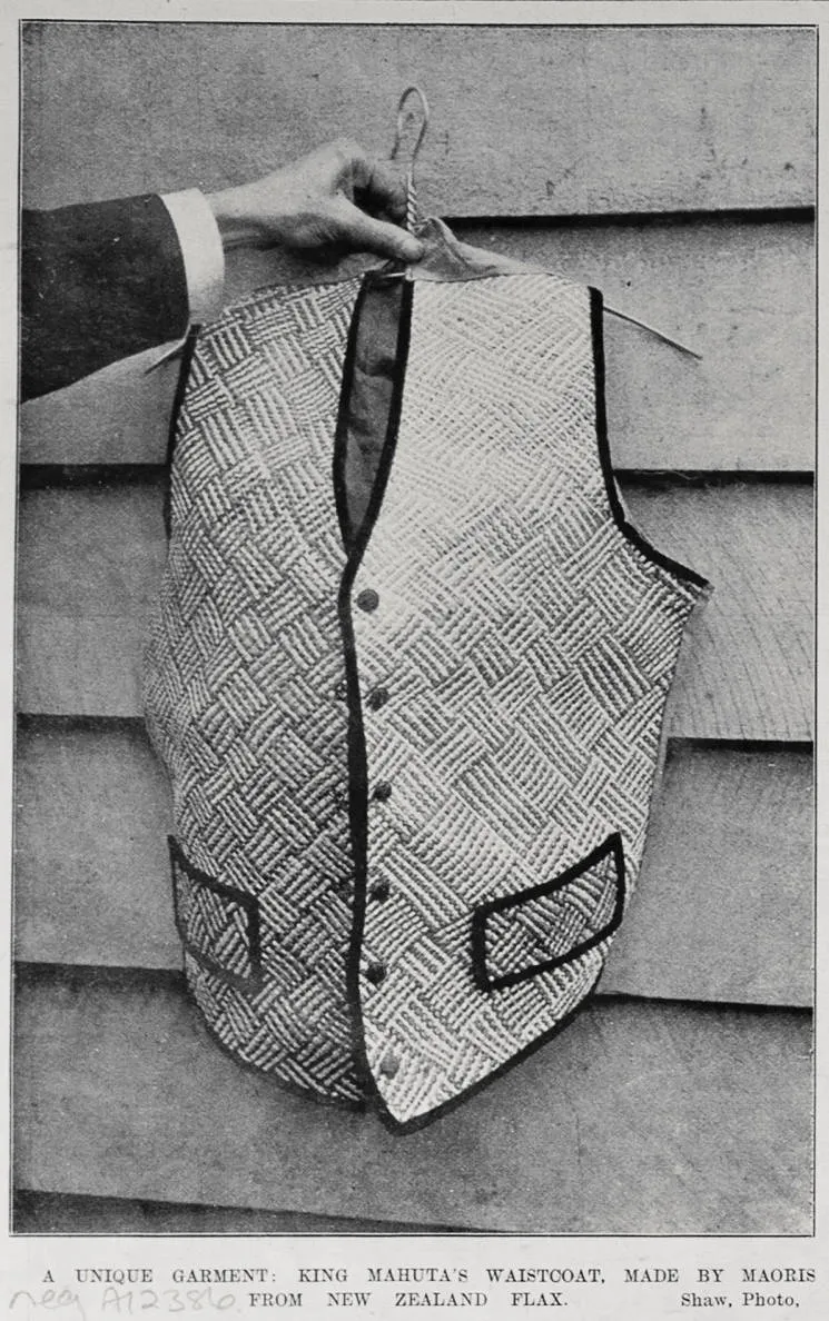 A unique garment: King Mahutu's waistcoat made by Maori from flax
