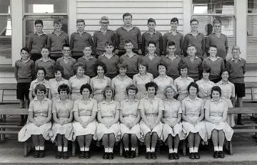 Wairarapa College 4B class photo 1963