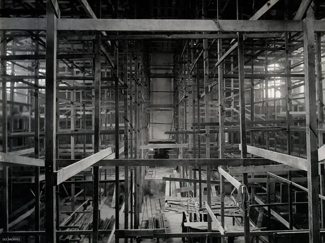 Interior Construction of Dunedin Town Hall