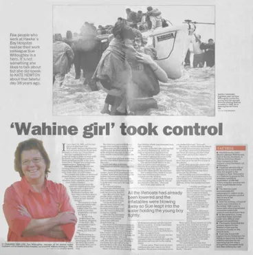 Image: Newspaper Article 2006 – ‘Wahine girl’ took control (Hawke's Bay Today)