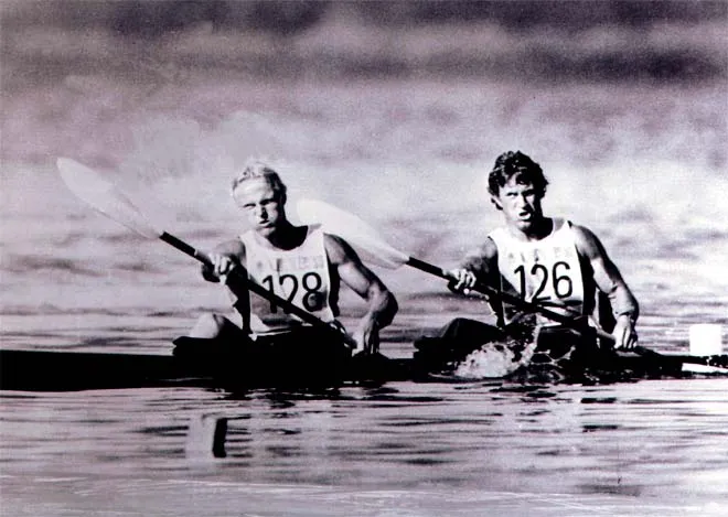 Paul MacDonald and Ian Ferguson, Los Angeles, 1984