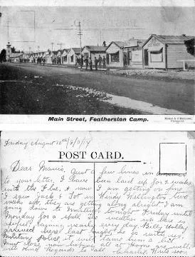 Main Street, Featherston Camp, postcard : digital image