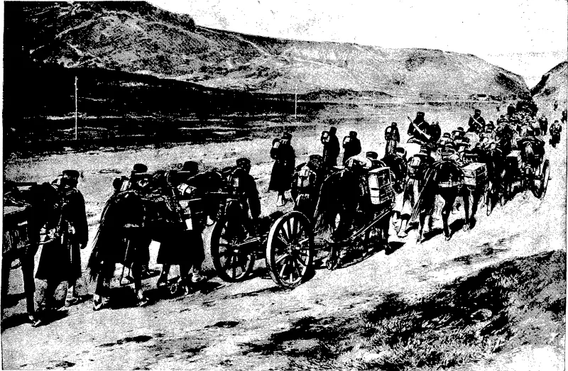 THE JAPANESE MASTERY OF KOREA ■ THE MIKADO'S ARTILLERY MOVING- NORTHWARDS TO THE YALU (Otago Witness, 01 June 1904)