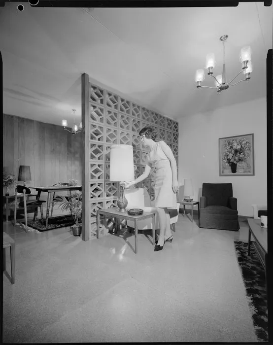 Living room and dining area, Henderson & Pollard, Wellington