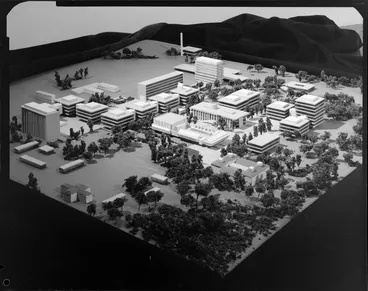 Image: Ministry of Works model for a town centre