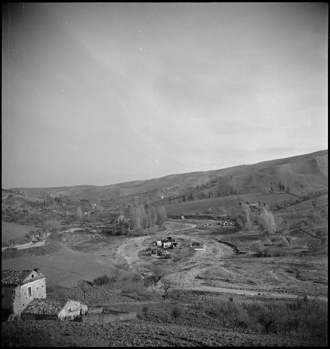 'PR Wadi' near Atessa on the Sangro River area, Italy, World War II - Photograph taken by George Kaye