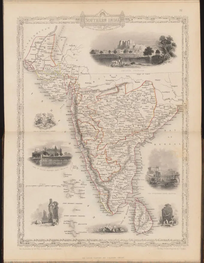 Northern India, including the presidency of Calcutta