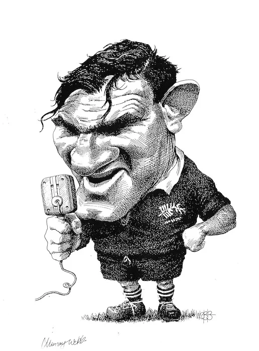 Webb, Murray, 1947- :[Former All Black Peter Jones. ca 1997].