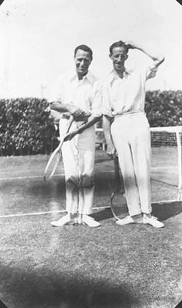 Image: [On the tennis court.]