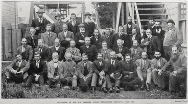 Image: Delegates of the N.Z. Farmers' Union, Wellington Province, July 1901