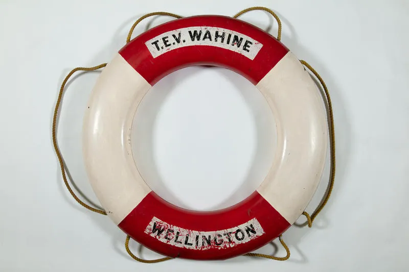 Lifebuoy: Inter-island ferry TEV WAHINE, Union Steam Ship Company