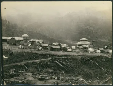 Rua's Temple and village, Maungapohatu. Image: Rua's Temple and village, Maungapohatu.