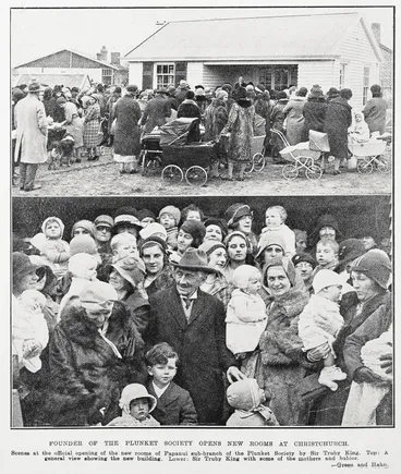 Founder of the Plunket Society opens new rooms at Christchurch Image: Founder of the Plunket Society opens new rooms at Christchurch
