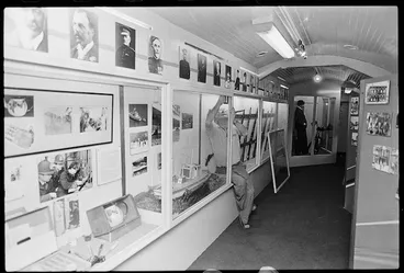 Image: New Zealand Police Centenary exhibition train - Photograph taken by Merv Griffiths