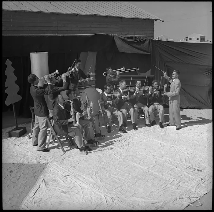 The band of the Kiwi Concert Party, Egypt