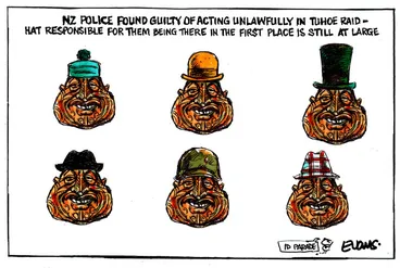 Image: Evans, Malcolm Paul, 1945- :[The Tuhoe Raid]. 23 May 2013