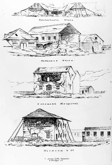 Image: Earthquake damage, Wellington, 1848