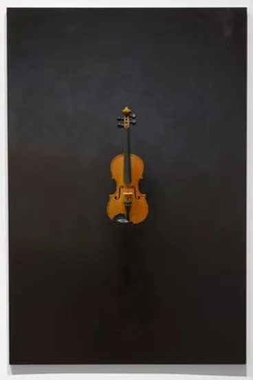 Image: Black Monochrome With Violin