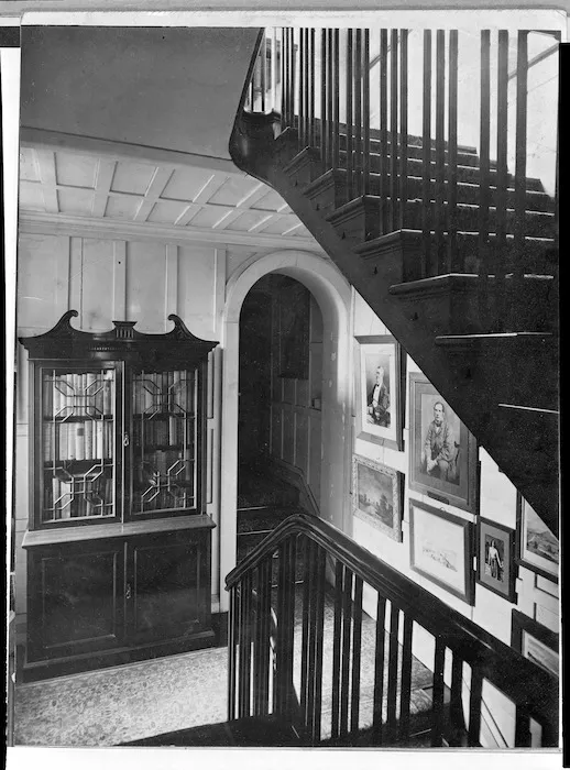 Alexander Turnbull Library stairway, Bowen Street, Wellington