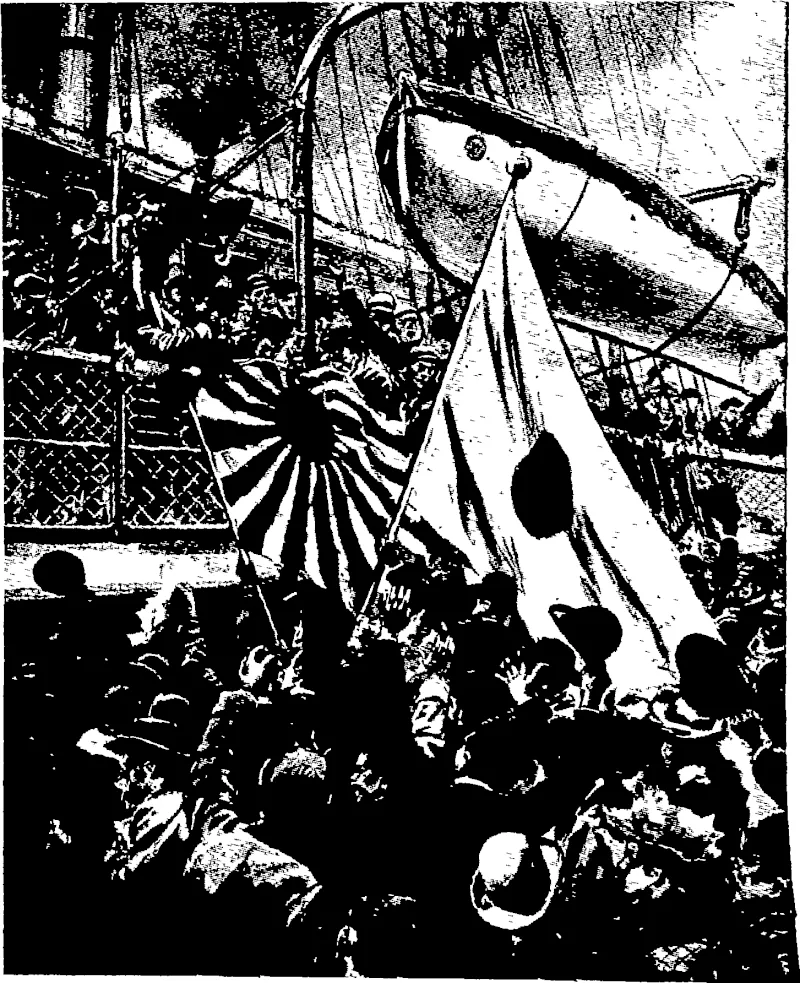 JAPANESE PATRIOTISM IN AMERICA- VOLUNTEERS RETURNING  HOME FOR ACTIVE SETtVICE (Otago Witness, 01 June 1904)