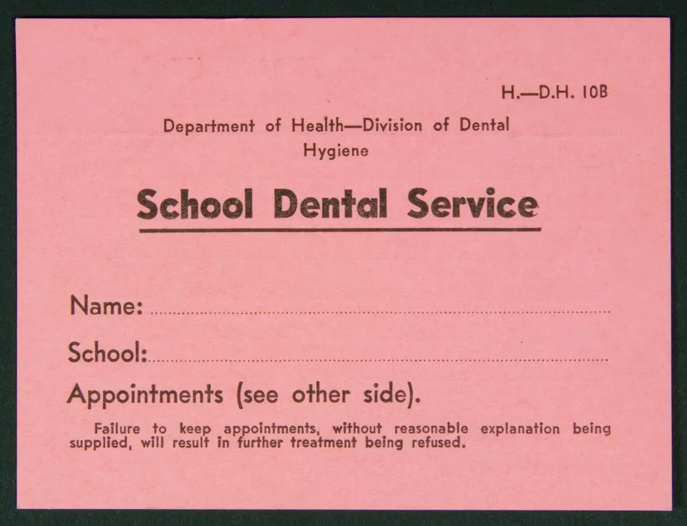 Appointment card