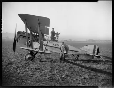 Image: Southern Cross, the monoplane which made the first non-stop Trans-Tasman flight, at Christchurch