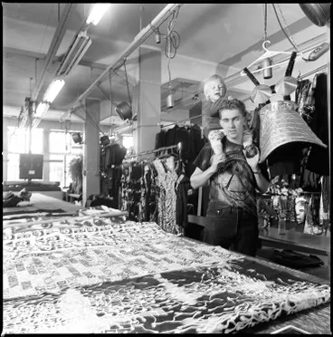 Image: Virus Screenprinters, Karangahape Road, 1990